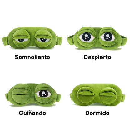 Antifaz Divertido de Rana para Dormir